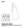 MOXOM MX-CB80 Classic Lines 0.3M 3A Data Cable White